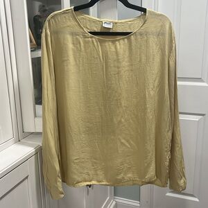 CP SHADES Light Mustard Yellow Rayon & Cotton 2-Piece Set, Size S